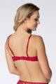 ROSME vyztužená push-up podprsenka s kosticemi 723610 červená | Vermali.cz